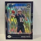 2024 Donruss Optic Football Drake Maye Purple Shock Rated Rookie #229 Patriots