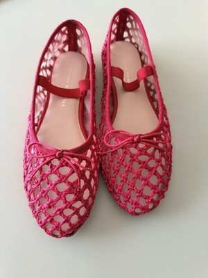 New , no box Loeffler Randall Leonie Woven Soft Ballet Flats in Red Size 7B