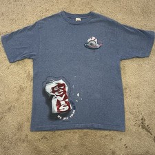 VTG 90s Levi’s Grapic Tshirt XL Levis Jeans Graphic Blue Single Stitch USA Made