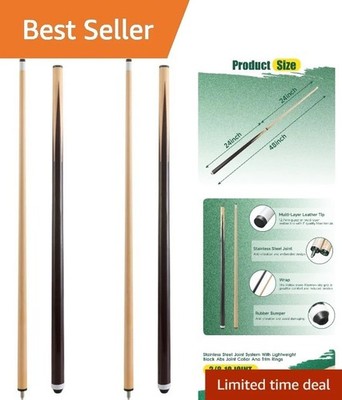 Heavy and Standard Weight Billiard Cues 42 58 Inches for All Players
