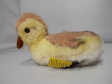 VTG 60's STEIFF Duckling Duck Germany 3380 Yellow Button Tag Wool 4"L Free S H