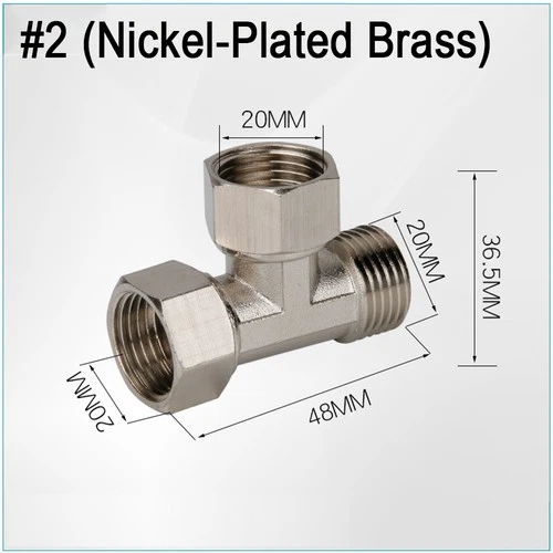 T-Stück Gewindefitting Gerade Steckverbinder Messing T Verbinder Für Wasser Gas