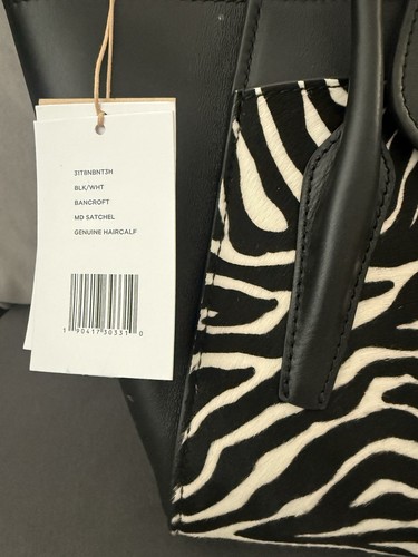 Michael Kors Medium Bancroft Zebra Calf Hair Satchel NWT - Picture 2 of 14