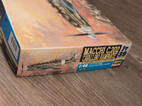 OPEN BOX HASEGAWA Macchi C.202 Cavallino Rampante 1/48 Scale Model Italy 09139 - Afbeelding 13 van 13