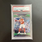 2024 Panini Prizm - Fireworks Bo Nix #23 Green Wave Prizm (RC) PSA 8