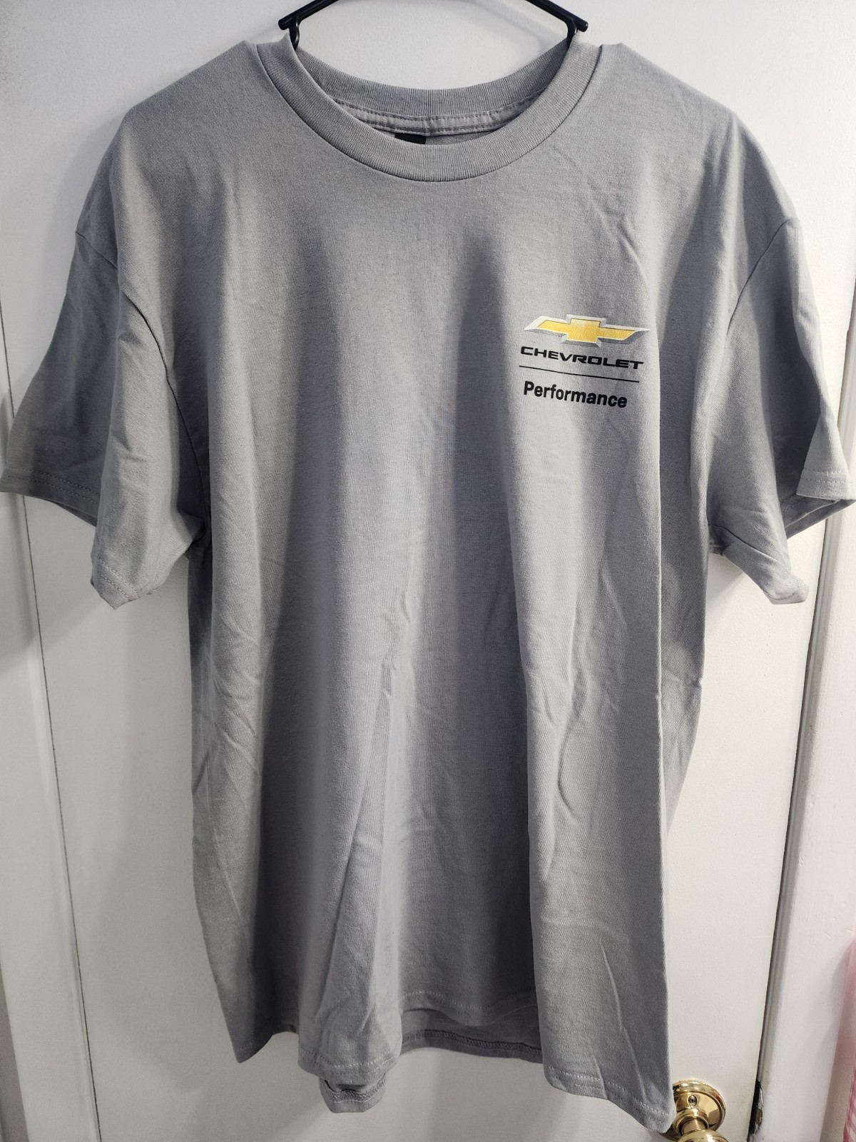 Gildan Chevrolet Performance Logo Grey T-Shirt Car Shirt Size Large