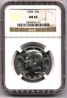 1966 50c Kennedy Half Dollar NGC MS65 REGULAR STRIKE