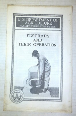 1939 ''Flytraps and their Operation'' U.S. Department of Agriculture bulletin