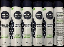 NIVEA Men Sensitive Protect Quick Dry  48h 250ml  ( 6 Bottles) FREE SHIPPING✅