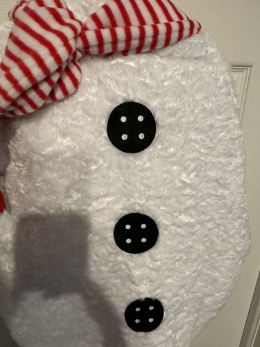 Miniwear Snowman Plush Baby Bunting Costume Infant Baby Size 0-9 Months NWT - Picture 10 of 24