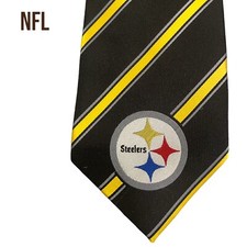 NFL Team Men  s Neck Tie, Pittsburgh Steelers Woven Poly 1 NWOT Football