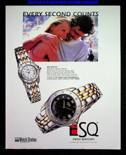 ESQ Swiss Wrist Watch 1999 Trade Print Magazine Ad Poster ADVERT