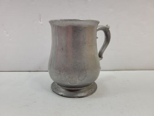 Vintage Schwerlast massiver Zinn Krug/Stein/Becher/Becher - ca. 4" hoch - Bild 3 von 6