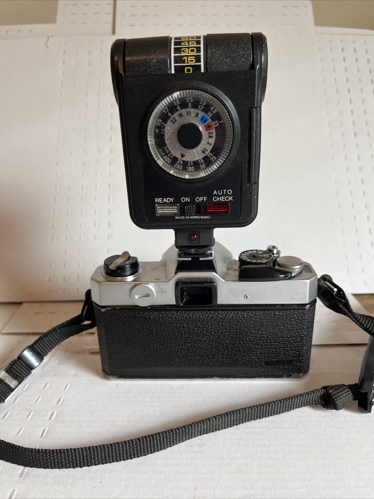 Vintage Fujica Camera STX1N 35MM Manual Silver Black With Flash And