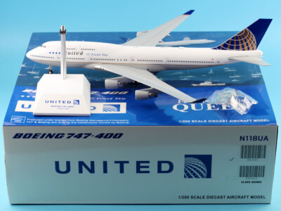 JC Wings 1:200 United LAST Flight Boeing 747-400 Diecast