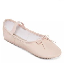 Jacques Moret Pink Ballet shoes size 9. Slip On.   Leather Soles  