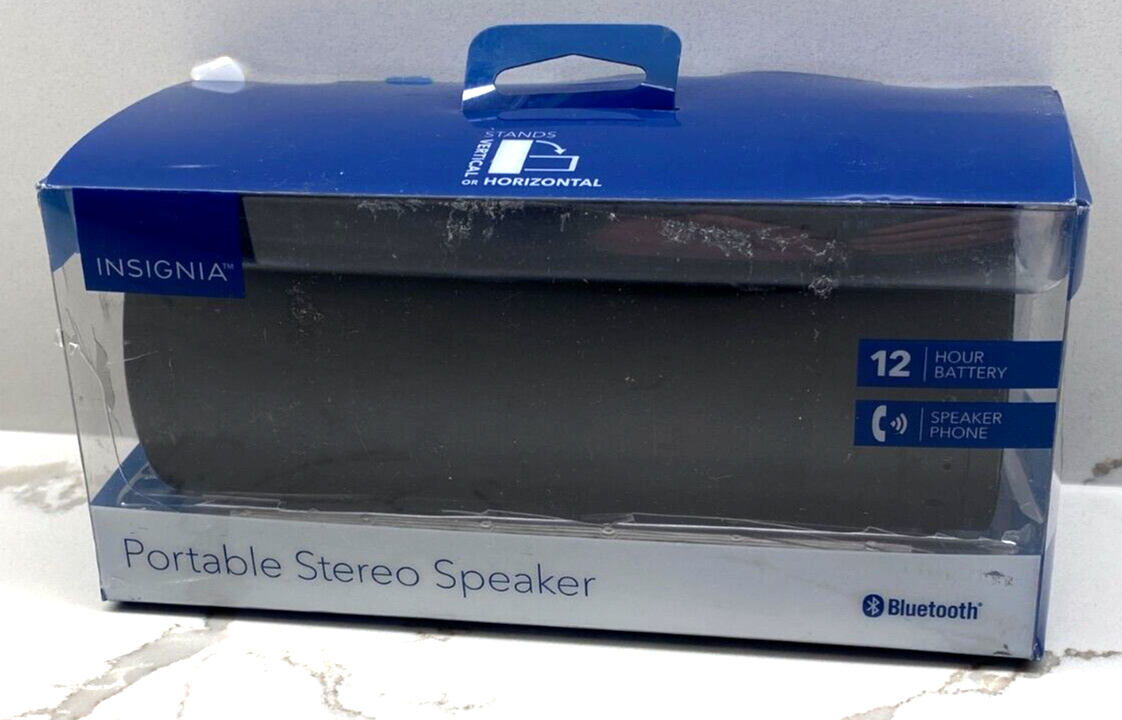 Insignia NSSPBTWAVE2BK Portable Bluetooth Speaker Black for sale