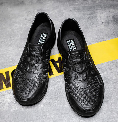 Scarpe Uomo Chef Cucina Cuoco Antiolio Antiscivolo Sicurezza Lavoro Zoccoli Scarpe - Foto 2 di 7