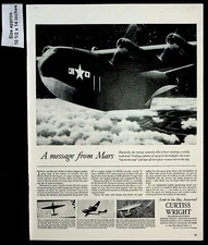 1944 Curtiss Wright Mfg Aircraft Military Planes War Vintage Print Ad 38877