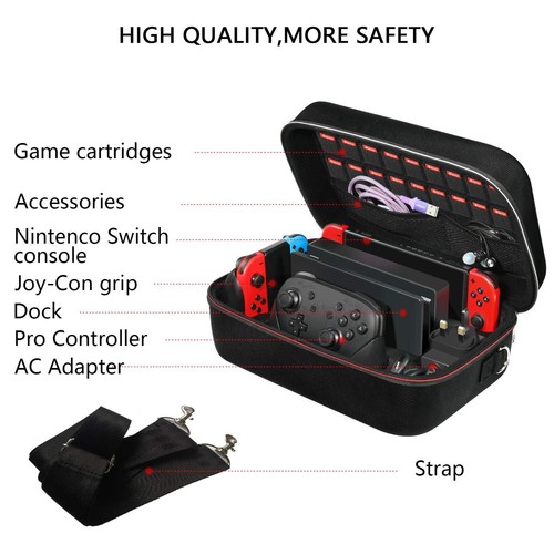 iVoler Etui Compatible avec Nintendo Switch et Switch OLED Deluxe Housse Saco... - Photo 6/6