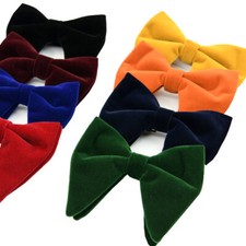 New Mens Oversized Bow Tie Velvet Bow tie Men Big Bow Tie