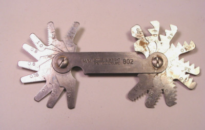 NOS Moore & Wright UK METRIC SCREW Thread GAGE #802 .5-6mm range 18 thread sizes