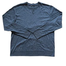 Smartwool Kiva Ridge Sweater Mens XL Gray Merino Wool Blend Crewneck Pullover