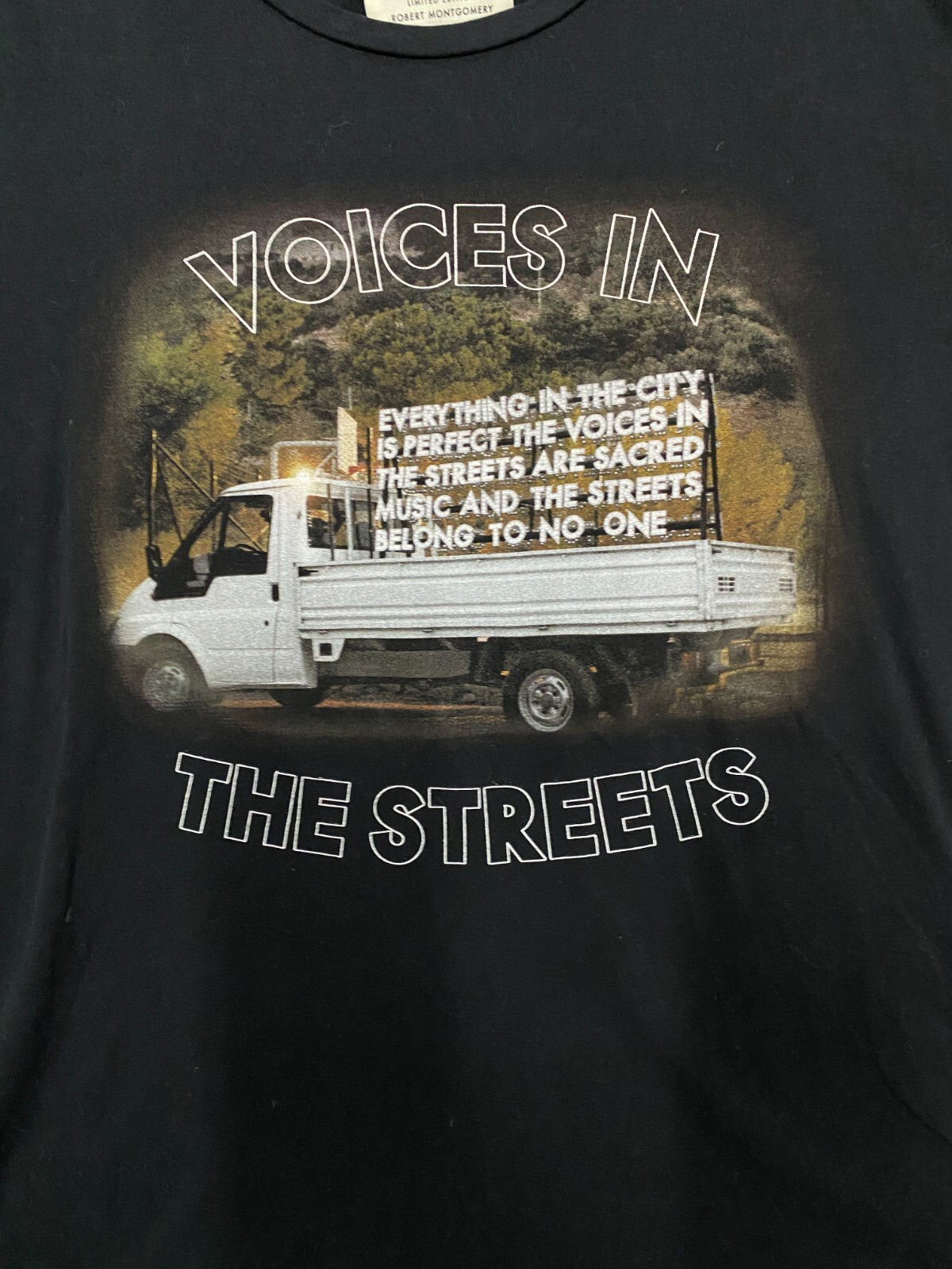 ALTRA T shirt da uomo Each x Other taglia XL BlackVoices In The Streets Robert Montgomery