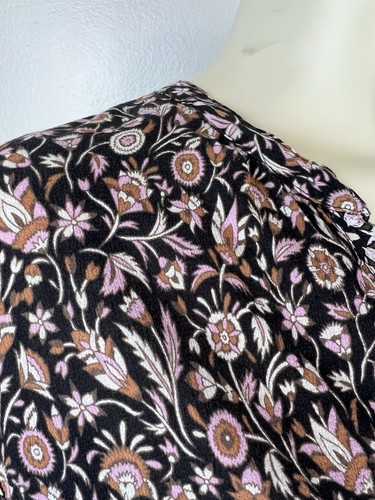 Xirena Short Sleeve Floral Print Top Size XS Trista Vneck Popover Gauze Boho - Picture 12 of 12