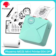 Phomemo Thermal Photo Printer 300DPI Bluetooth Wireless M02S Label Maker LOT