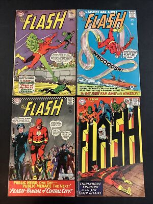 FLASH #143 154 164 174 SILVER COMIC LOT CARMINE INFANTINO MURPHY ANDERSON ROGUES