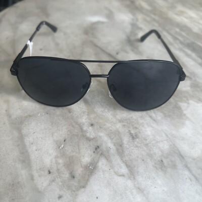 Guess Factory Men's Sunglasses Matte Black Aviator Frame Smoke Lens GF0231  02A