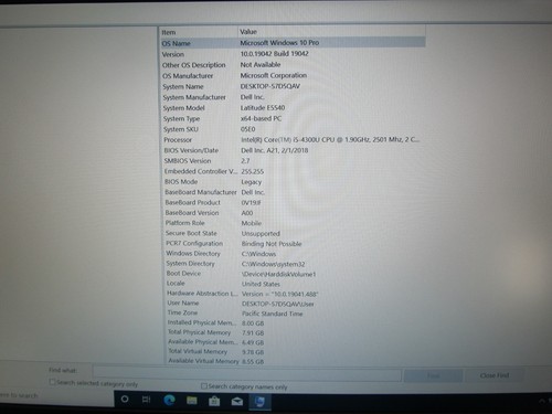 Dell Latitude E5540 Laptop 128GB SSD 8GB RAM i5-4300U 1.90GHz Windows 10 Pro D94 - Picture 6 of 16
