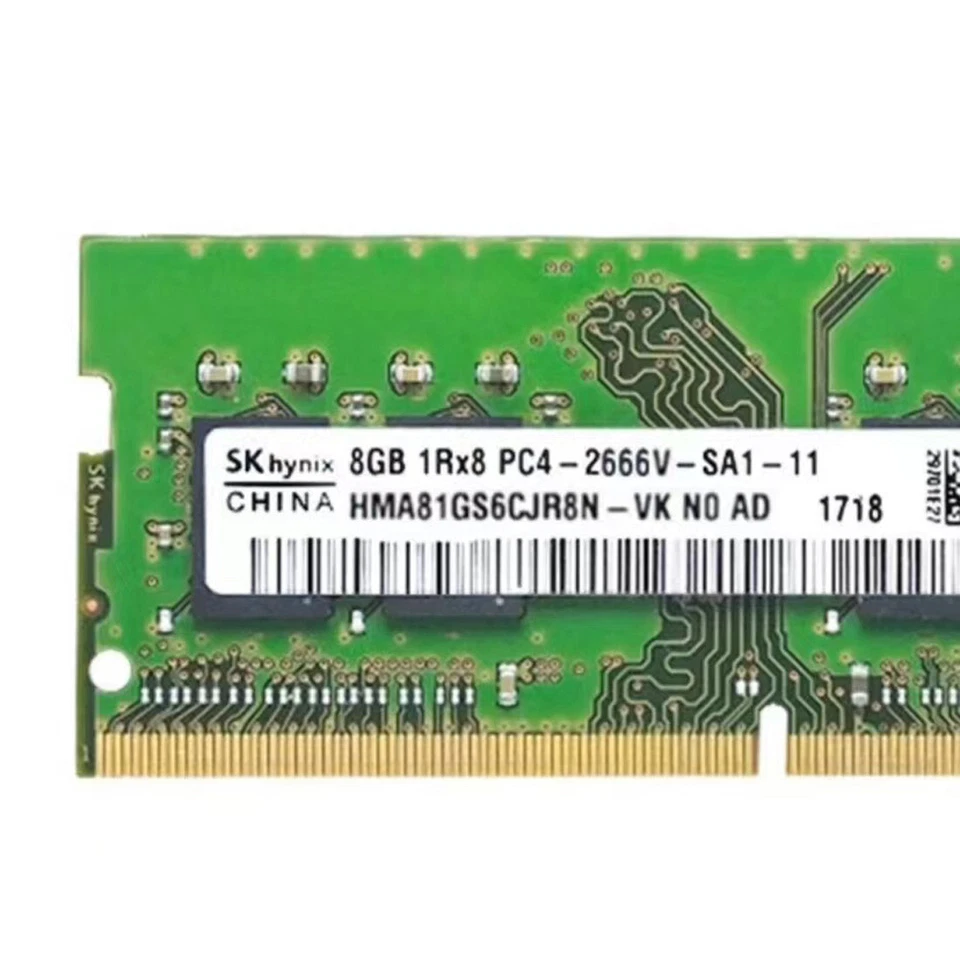 Hynix 8GB DDR4 2666MHz PC4-21300 260-Pins SODIMM Memory Ram HMA81GS6CJR8N-VK - Image 3 of 4