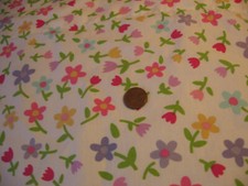 CIRCO - CRIB FLAT Sheet - PURPLE PINK YELLOW TURQUOISE GREEN Floral print 570