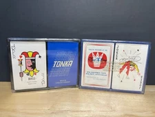 Vintage Double Deck Playing Cards Lot Of 2 Sealed! 