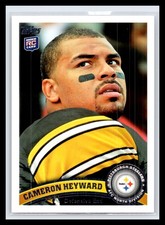 2011 Topps #117 Cameron Heyward Base Rookie Card RC Pittsburgh Steelers. rookie card picture