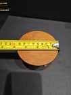 VINTAGE DOLLHOUSE MINIATURE WOOD DINING ROOM TABLE OPENING 3.5” TOP DIAMETER — photo 8