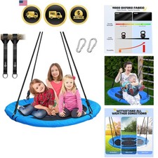 700lb 40 Inch Saucer Tree Swing for Kids Adults Outdoor 900D Oxford Waterproo...