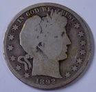 1892-S 50c Barber Half Dollar AG-G