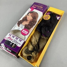 Paris Wave #U2/27613 Brown Blonde 14” 16” 18” All-in-One Synthetic Extensions