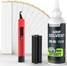 Grip Repair Kit for Regripping Golf Club Tapes, Solvent, Hook Blade,Clam