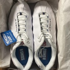 NWB K-Swiss DAMAGE Memory Foam Wide EEE Sneakers White Sport Running Shoes 9-13
