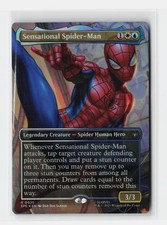 Sensational Spider-Man Borderless FOIL Marvel's Spider-Man: Eternal-Legal MTG