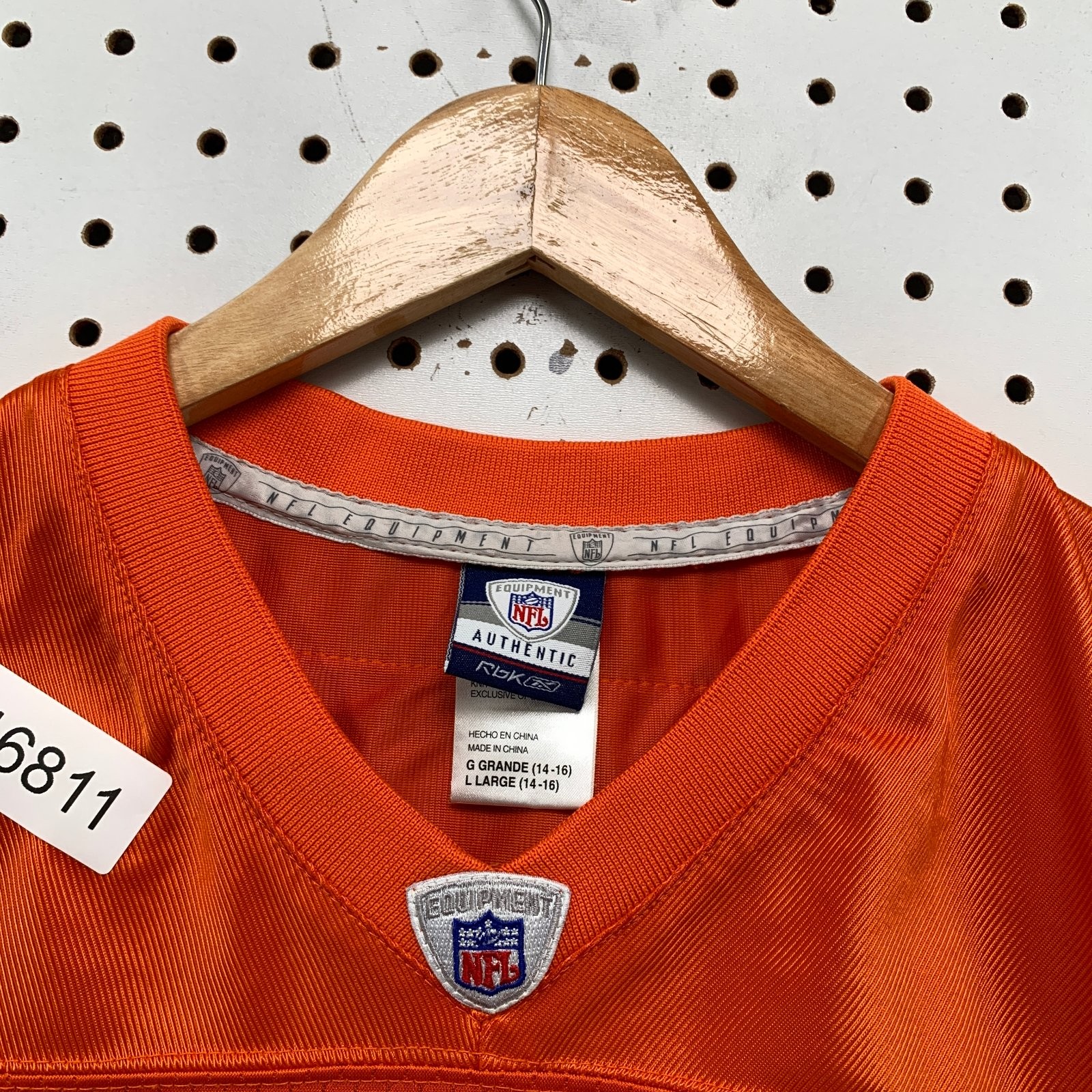 Chicago Bears Football Jersey Youth Large 14/16 Orange #31 Reebok thumbnail 3