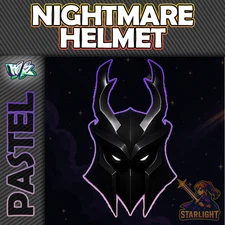 Roblox World Zero WZ - NIGHTMARE HELMET - PASTEL HEX ITEMS