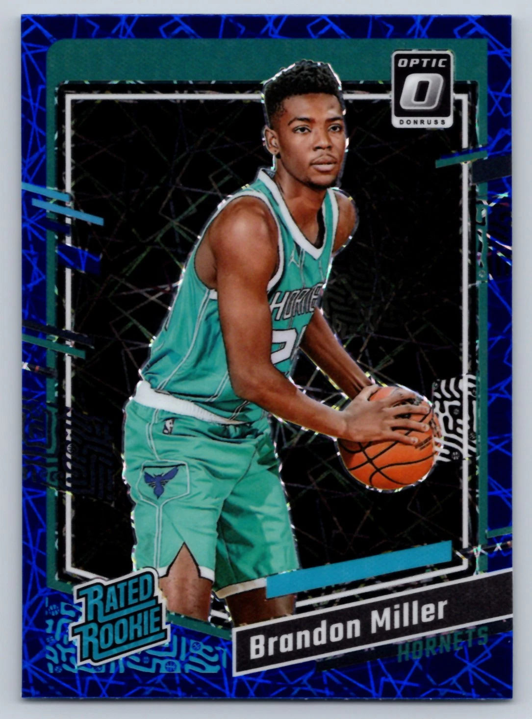 Brandon Miller 2023-24 Donruss Optic Blue Velocity #219 Charlotte Hornets