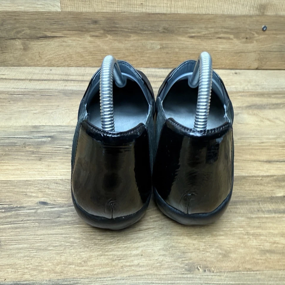 NAOT Miro Mocasines Planos de Cuero Negro EU 40 US 9 Cachemira Dos Tonos Sin Cordones Cómodos Foto 3 de 4