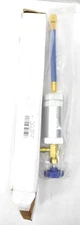 Aupoko R134A AC Oil Dye Injector Oil Filling Syringe 1/2" Male 1/2" Female Inlet