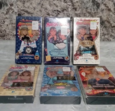 Lot of 6 (Sealed) The Adventures Of Mary-Kate & Ashley Olsen Twins VHS 1995-1997